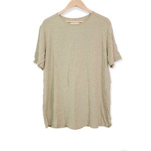 Flax By Jeanne Engelhart 100% Rayon Tunic Blouse Green Lagenlook Size Small